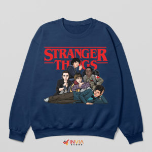 Demogorgon Detectives The Stranger Club Navy Sweatshirt