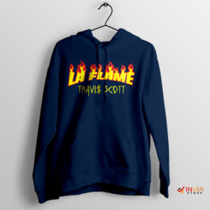 Firestorm Symbol Travis Scott La Flame Navy Hoodie