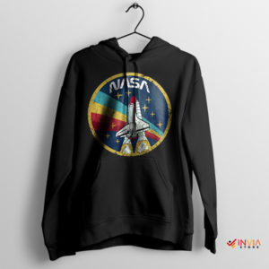 Galactic Heritage NASA Vintage Colors Black Hoodie