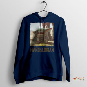 Galaxy Giggles The Mandalorian Baby Yoda Navy Hoodie