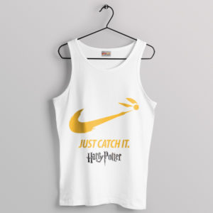 Golden Snitch Sprint Just Catch It Harry White Tank Top