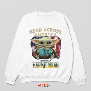 Grogu Readventure Across America White Sweatshirt