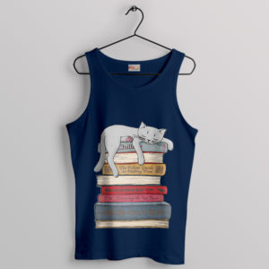Guide to Ultimate Chill Cat Quote Navy Tank Top