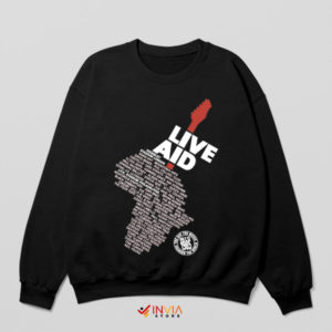 Harmony for Humanity Live Aid 1985 Black Sweatshirt