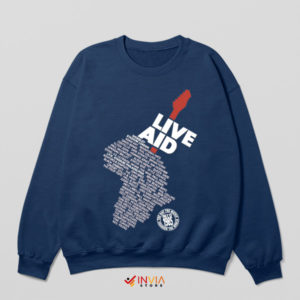 Harmony for Humanity Live Aid 1985 Navy Sweatshirt