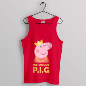 Hip-Hop Biggie Smalls Peppa Red Tank Top