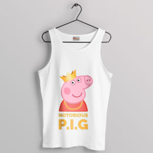 Hip-Hop Biggie Smalls Peppa White Tank Top