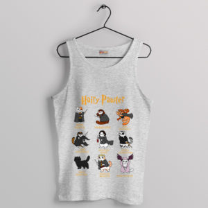 Hogmeowrts Legacy Hairy Pawter Cats Sport Grey Tank Top