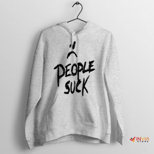 Iconic XXXTentacion People Suck Influence Sport Grey Hoodie