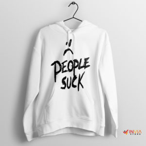 Iconic XXXTentacion People Suck Influence White Hoodie