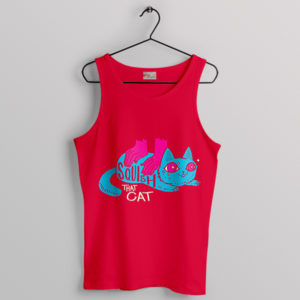 Kitty Cuteness Squish That Cat Red Tank Top