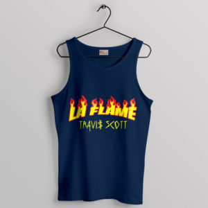 La Flame Inferno Travis Scott Symbol Navy Tank Top