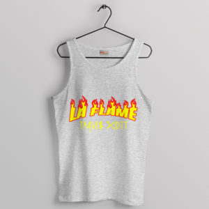 La Flame Inferno Travis Scott Symbol Sport Grey Tank Top