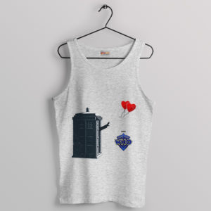 Love Banksy Inspired Doctor Who Sport Grey Tank Top