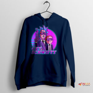 MIB Get Schwifty Edition Rick Morty Navy Hoodie