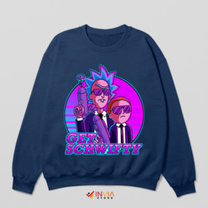 MIB Portal Patrol Rick Morty Navy Sweatshirt