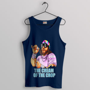 Macho Mania Lives On Randy Savage Navy Tank Top