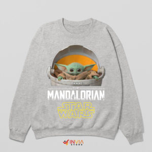 Mandalorian Baby Yoda's Floating Pod Sport Grey Sweatshirt
