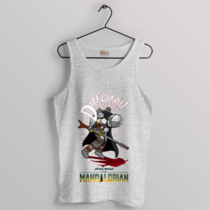 Mandalorian Din Djarin Epic Galaxy Battle Sport Grey Tank Top