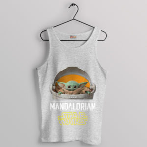 Mandalorian Magic Floating Pod Baby Yoda Sport Grey Tank Top