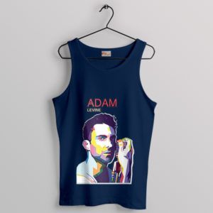 Marooned in Art Noah Levine Portrait Navy Tank Top