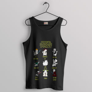Meow the Force Be with You Black Tank Top