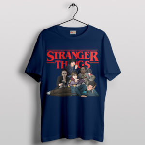 Mysterious Mates The Stranger Things Club Navy T-Shirt