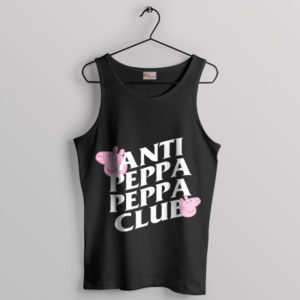 No Thanks Anti-Peppa Pig Club Black Tank Top