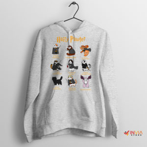 Paws and Patronus Hairy Pawter Cats Sport Grey Hoodie