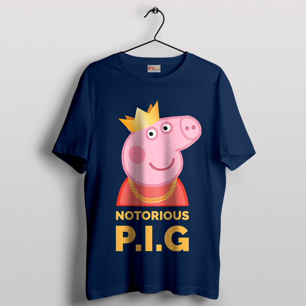 Piggy Smalls Vibes Biggie Peppa Navy T-Shirt