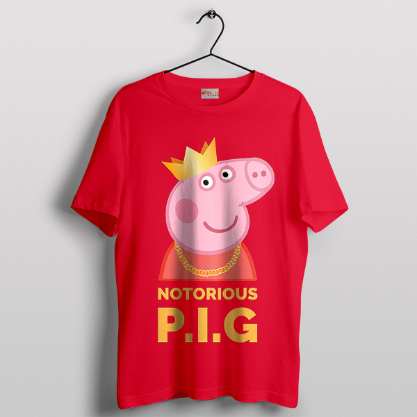 Piggy Smalls Vibes Biggie Peppa Red T-Shirt