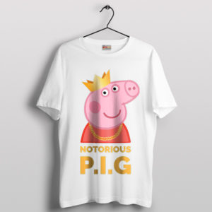 Piggy Smalls Vibes Biggie Peppa White T-Shirt