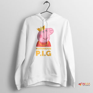 Porky Anthem Notorious Peppa White Hoodie