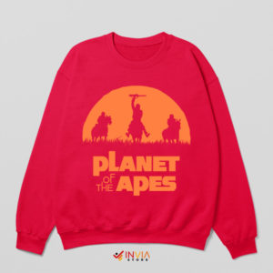 Retro Rebellion Planet of the Apes Red Sweatshirt