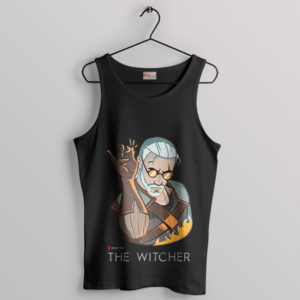 Salt Bae Meets Geralt The Witcher Black Tank Top