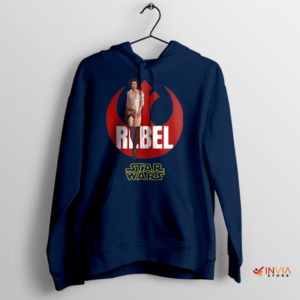 Sexy Princess Leia and the Rebel Emblem Navy Hoodie