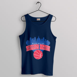 Skyline Slam Washington Wizards Nation Navy Tank Top