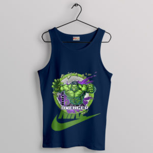 Smash and Swoosh Hulk Avengers Nike Navy Tank Top