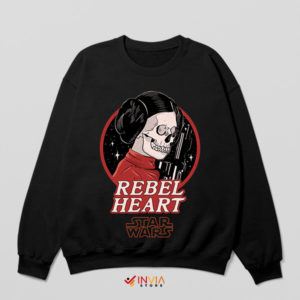 Star Wars Rebel Princess Skull Face Black Sweatshirt