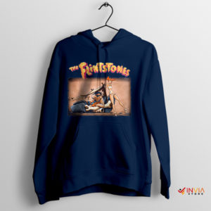 The Lowbrow Adventures of The Flintstones Navy Hoodie