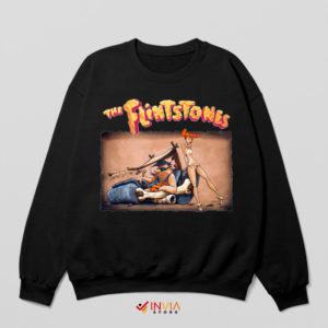 The Lowbrow Makeover of The Flintstones Black Sweatshirt