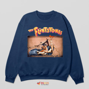 The Lowbrow Makeover of The Flintstones Navy Sweatshirt