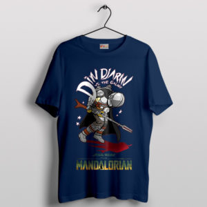 The Mandalorian Din Djarin Battles the Galaxy Navy T-Shirt
