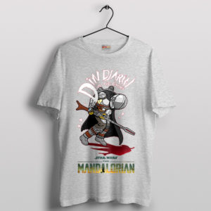 The Mandalorian Din Djarin Battles the Galaxy Sport Grey T-Shirt