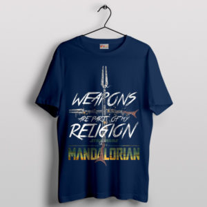 The Mandalorian's Creed in Weaponry Art Navy T-Shirt