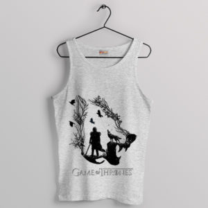 The Watcher Jon Snow Lone Wolf Sport Grey Tank Top