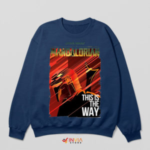 This Is The Way Mando Artful Navy Sweatshirt