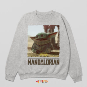Tiny Guardian of the Galaxy Baby Yoda Sport Grey Sweatshirt