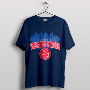 Washington Wizards Nation City Pride Navy T-Shirt