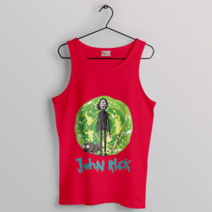 Wickified Wubba Lubba John Rick Red Tank Top